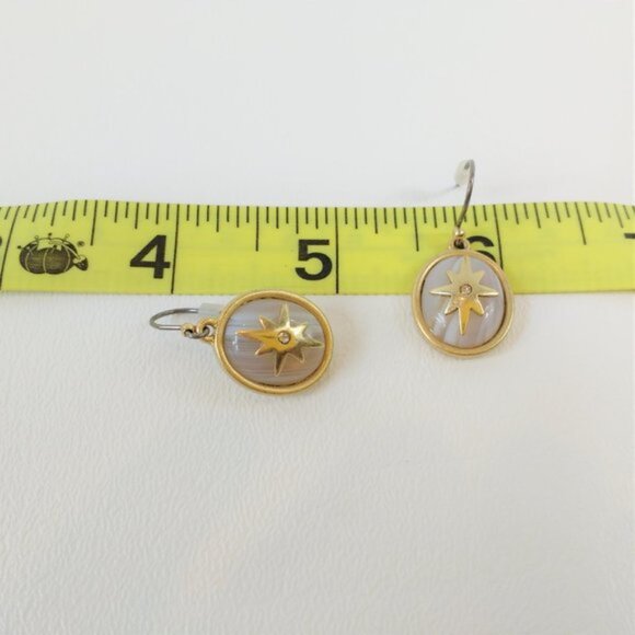 Lucky Brand Oval Drop with Star Earrings - Picture 4 of 5